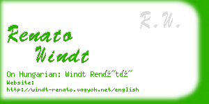 renato windt business card